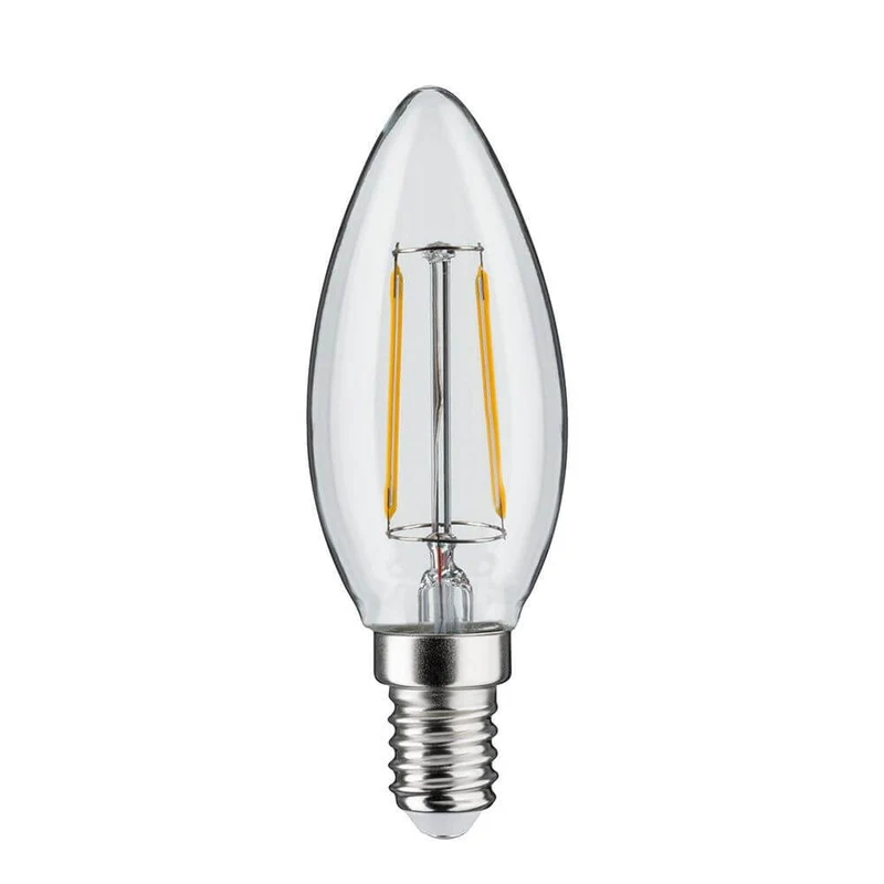 E14 LED Kerze Filament 2W 3000K 24V dimmbar Klar