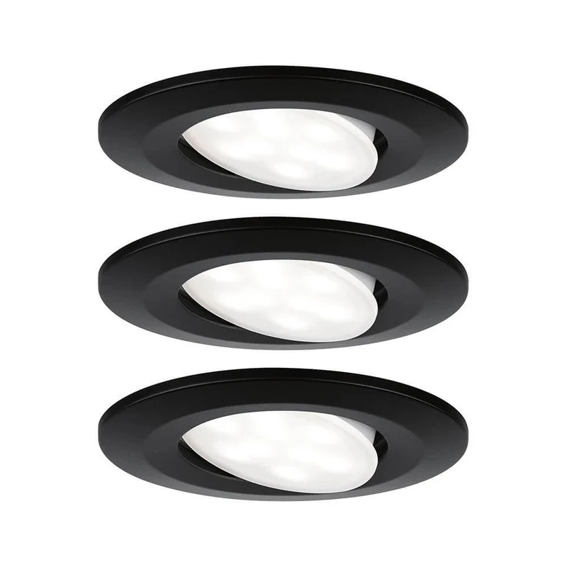 LED HomeSpa Einbauleuchte Calla Basis-Set Ø 9cm Schwarz-Matt IP65