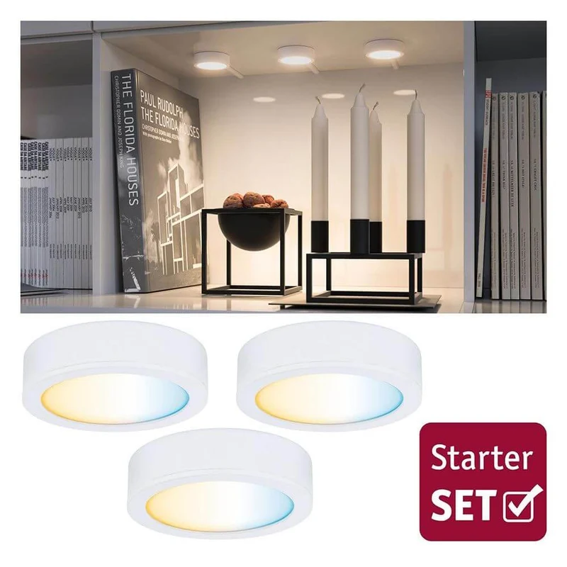 Clever LED Spot Disc Weiß 12W Weiß-Matt