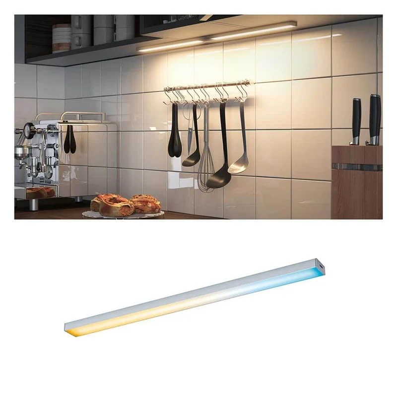 Clever LED Leiste Barre Weiß, Chrom-Matt