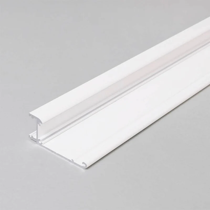 Aufbau-Wandprofil schräg 200cm Weiß ohne Abdeckung für LED-Strips