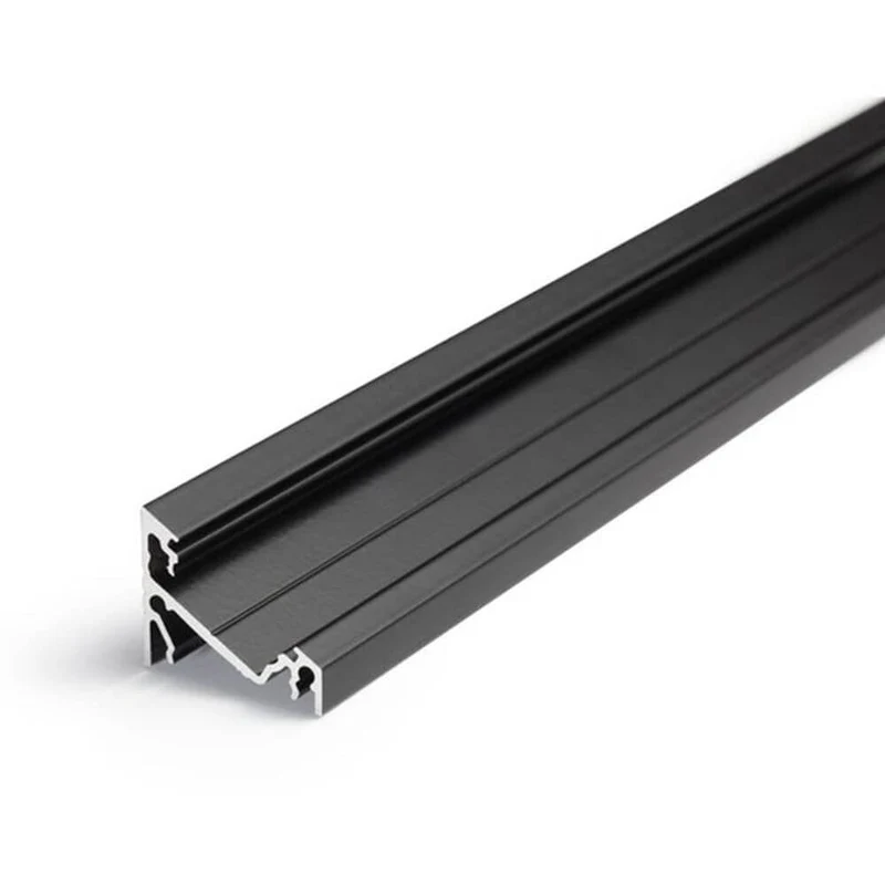 Aufbau-Eckprofil 30° 200cm Schwarz für LED-Strips