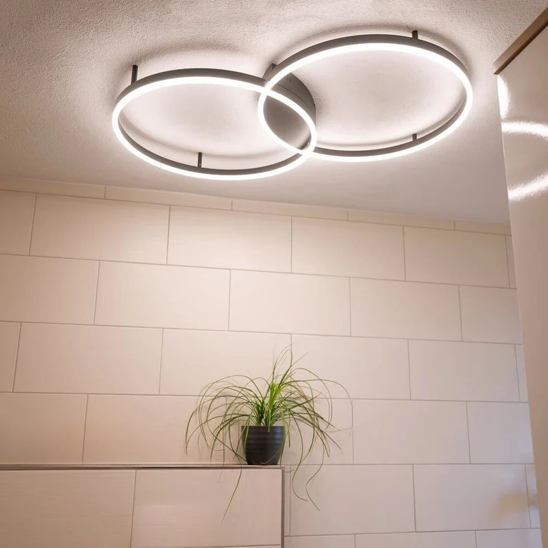 s.luce Ring LED Deckenleuchte 2-flammig