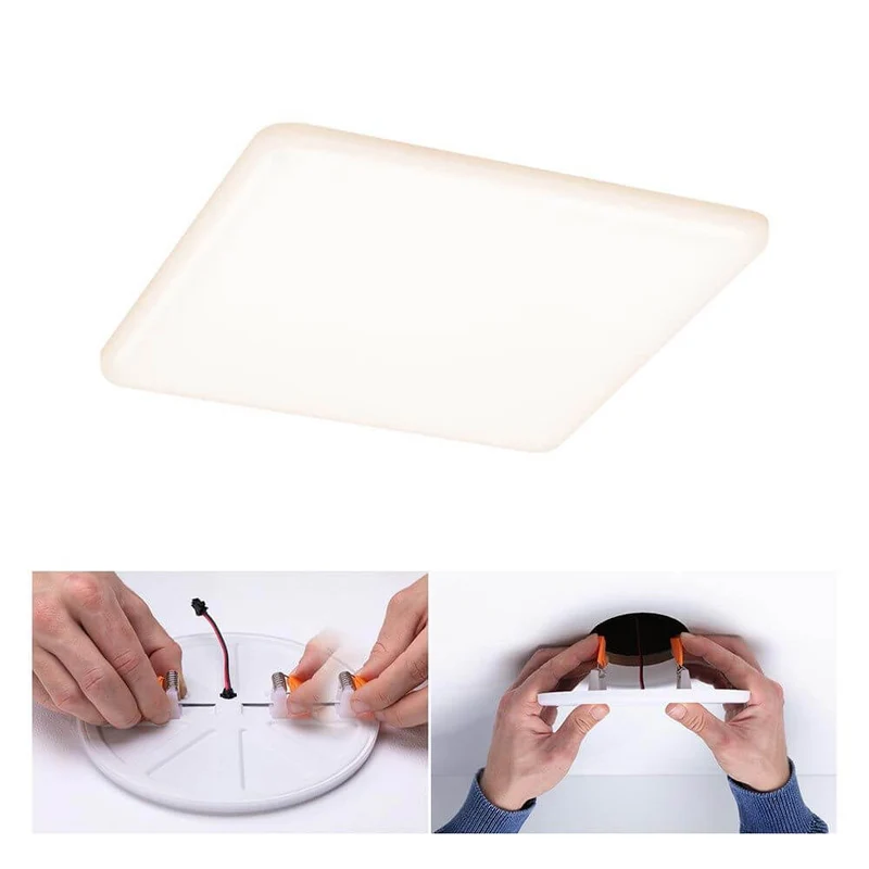VariFit LED Decken Einbaupanel Veluna Eckig Satiniert