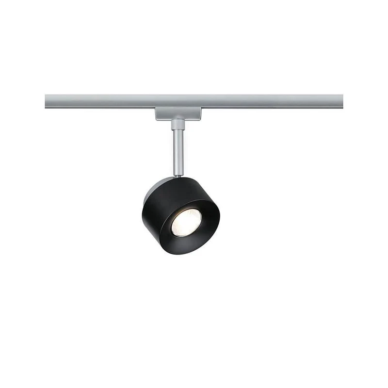 U-Rail LED Schienenspot Pane Einzelspot Schwarz, Chrom