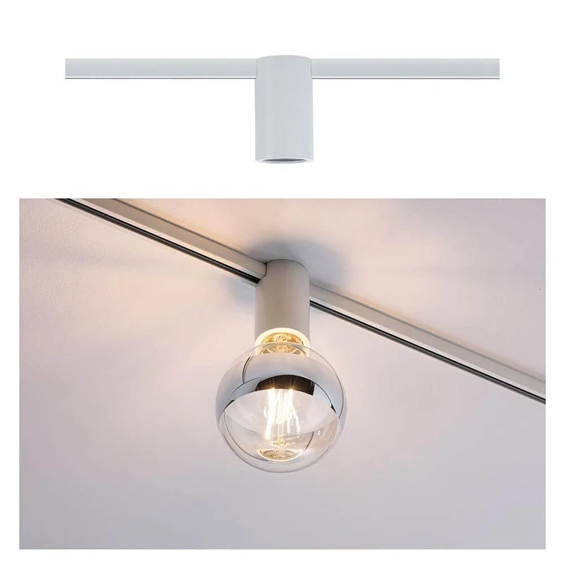 U-Rail Schienenspot Socket Einzelspot Weiß