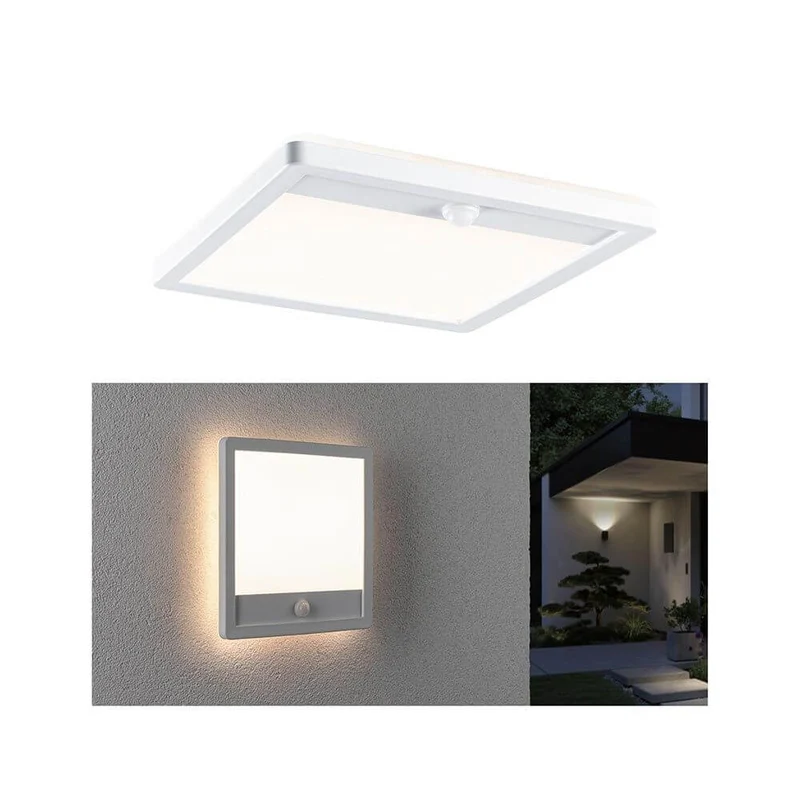 LED Außen Wandleuchte Lamina Bewegungssensor Weiß