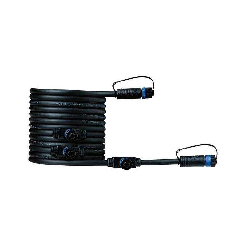 Plug & Shine 5m Kabel 4 Ausgänge Schwarz IP68