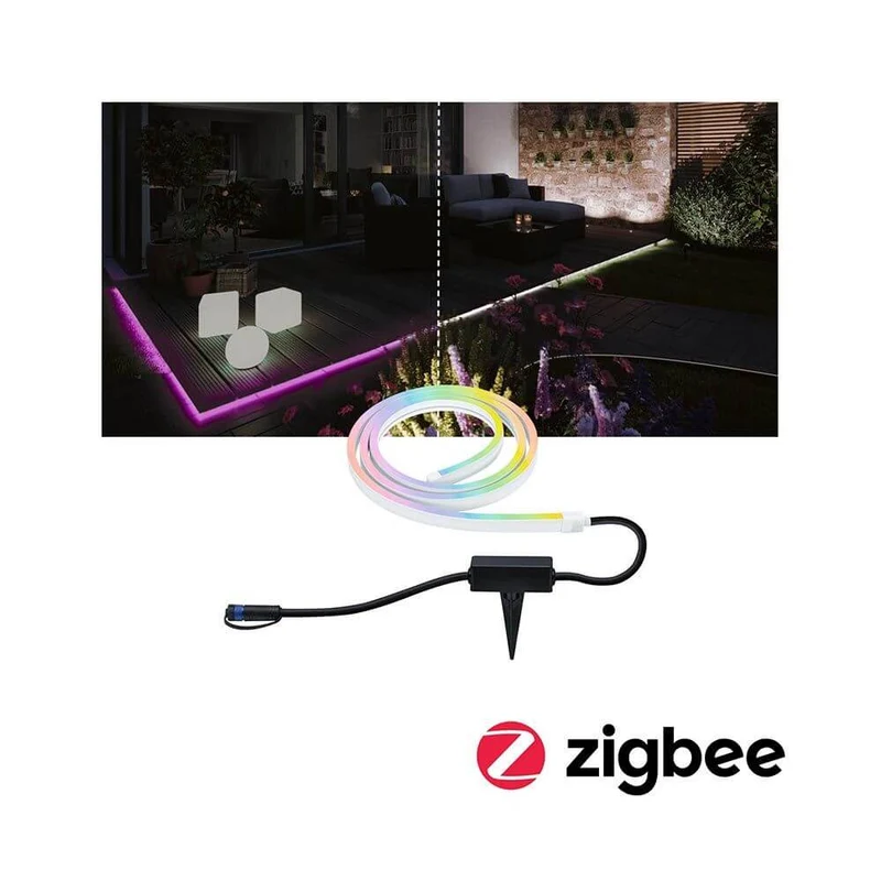 Plug & Shine LED Strip 200cm Smart Home Zigbee Smooth IP67 Weiß