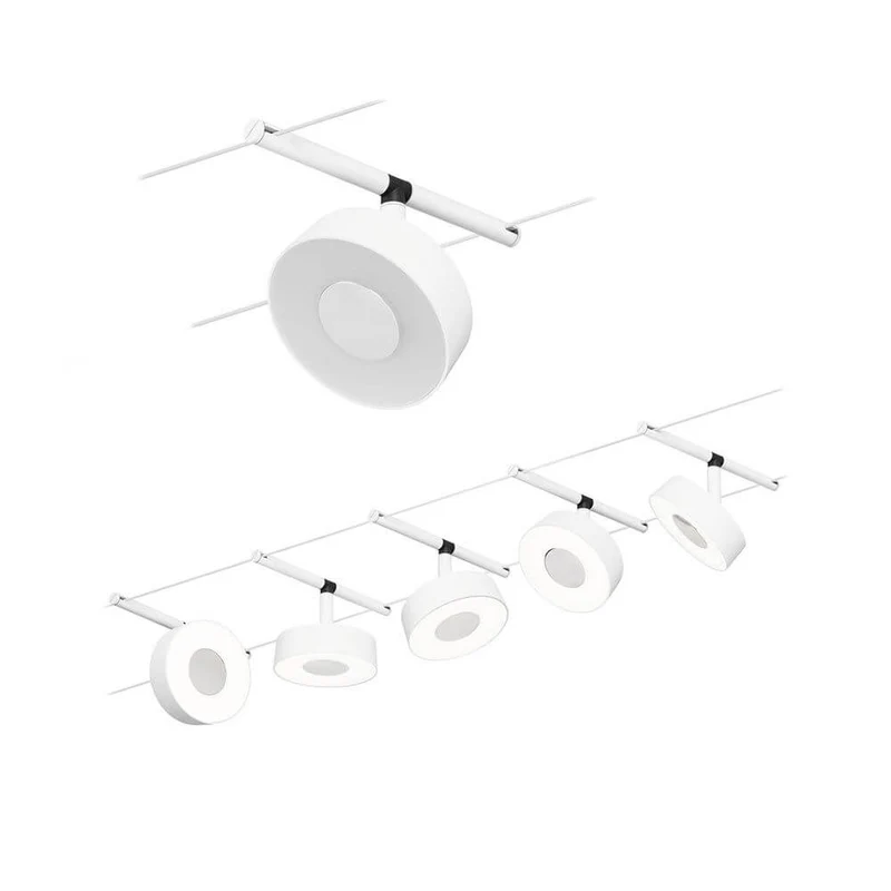 CorDuo LED Seilsystem Circle Basis-Set Weiß, Chrom