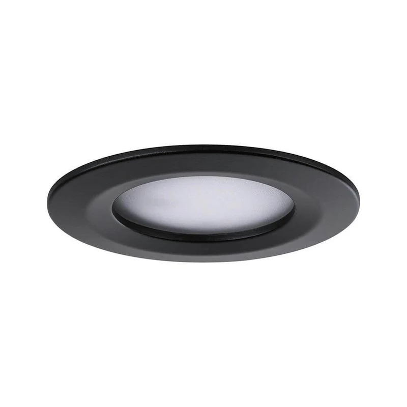 LED Einbauleuchte 3er Basis-Set Nova Rund Ø 7,8cm Schwarz