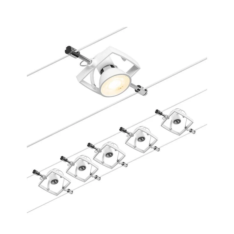 CorDuo Seilsystem Mac II Basis-Set Weiß-Matt, Chrom