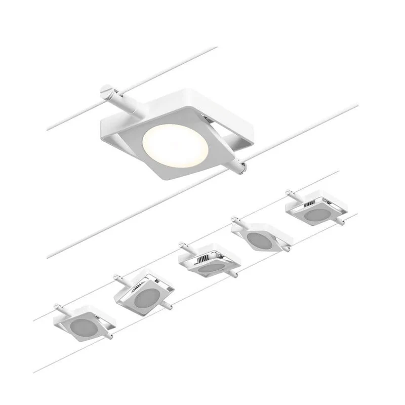 CorDuo LED Seilsystem Mac Basis-Set Weiß, Chrom
