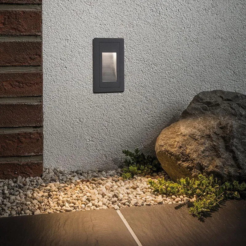 LED Außen-Wandeinbauleuchte High Schwarz IP65