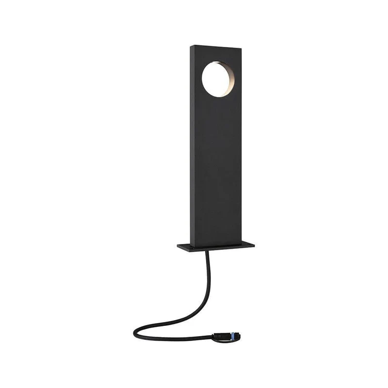 Plug & Shine LED Pollerleuchte Ivo IP65 Grau