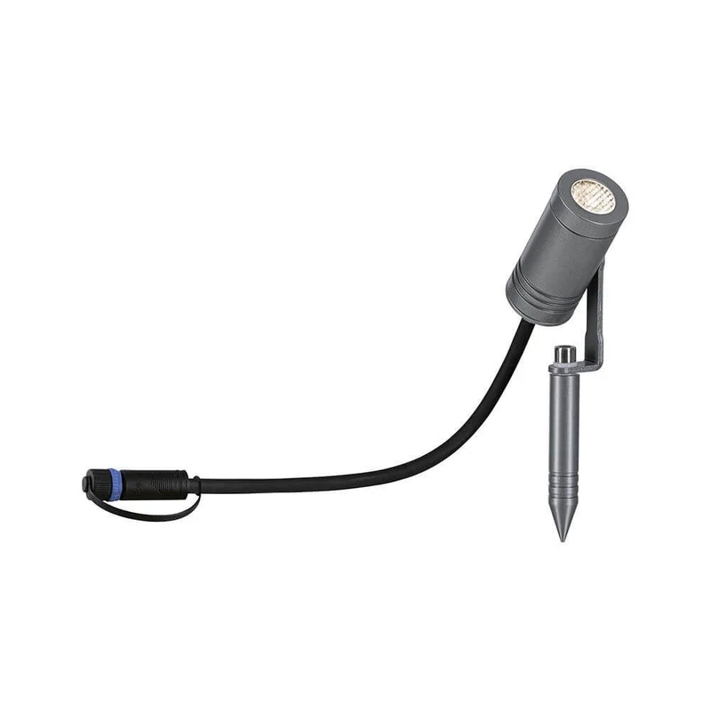 Plug & Shine LED Gartenstrahler Radix IP65 Grau