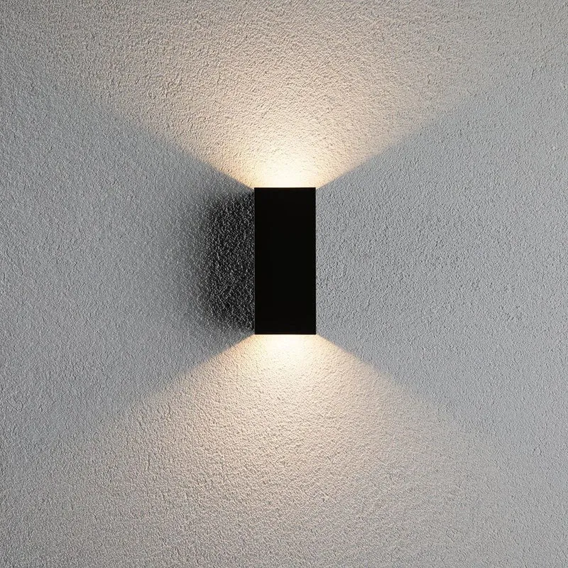 LED Außenwandleuchte Flame Eckig 65x70mm Anthrazit