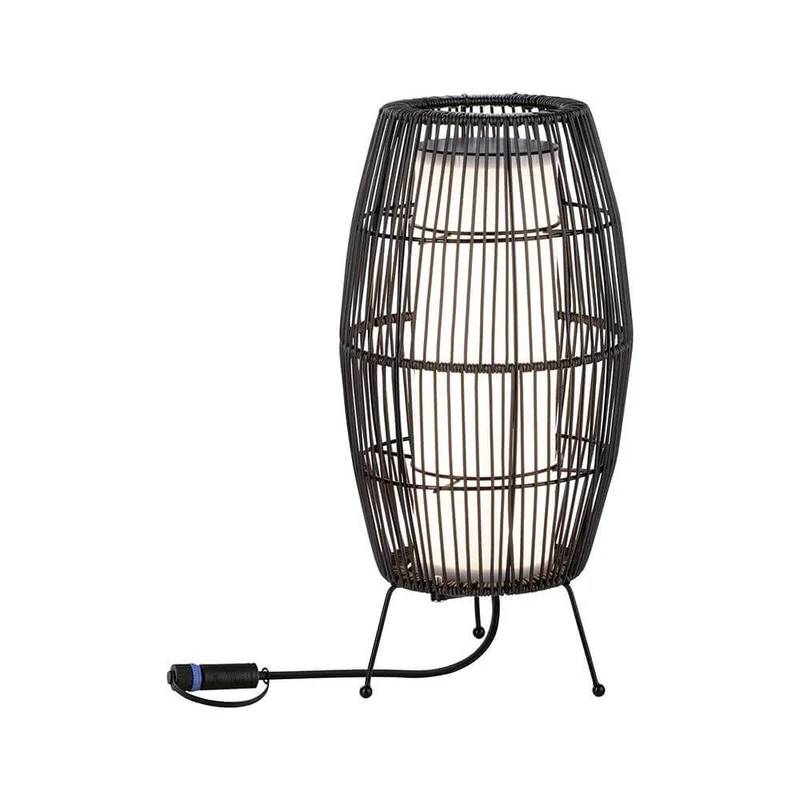 Plug & Shine LED Lichtobjekt Basket Rattan