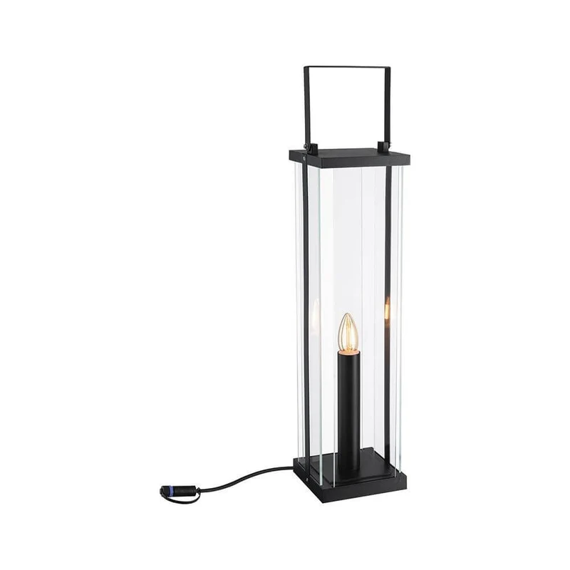 Plug & Shine Classic Laternen Stehleuchte Anthrazit