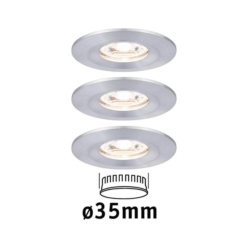 LED Einbauleuchte Nova Mini Basis-Set starr Rund 6,5cm