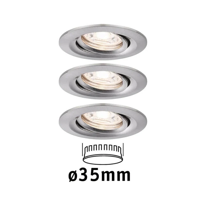 LED Einbauleuchte Nova Mini Basis-Set schwenkbar Rund 66mm