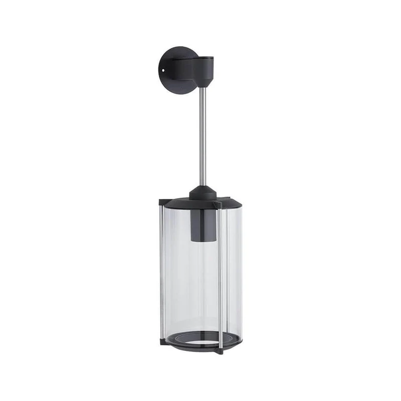 Glas Außenwandleuchte Classic Grau IP44