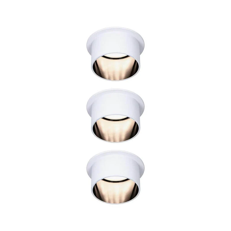 LED Einbauleuchte Stufen-Dimmer Gil LED Basis-Set Schwarz, Weiß