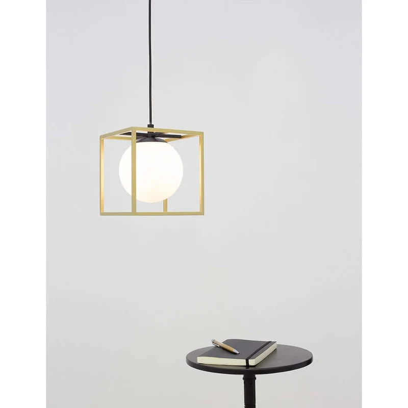 Juliet Hängelampe Würfel Ø 40cm Messing