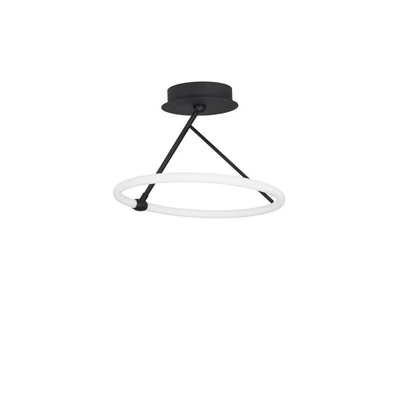 Janus LED Deckenlampe Ø 38cm Sandig-Schwarz