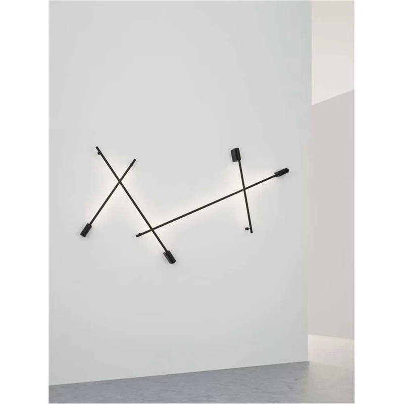 Gropius LED Wandlampe Metall Schwarz