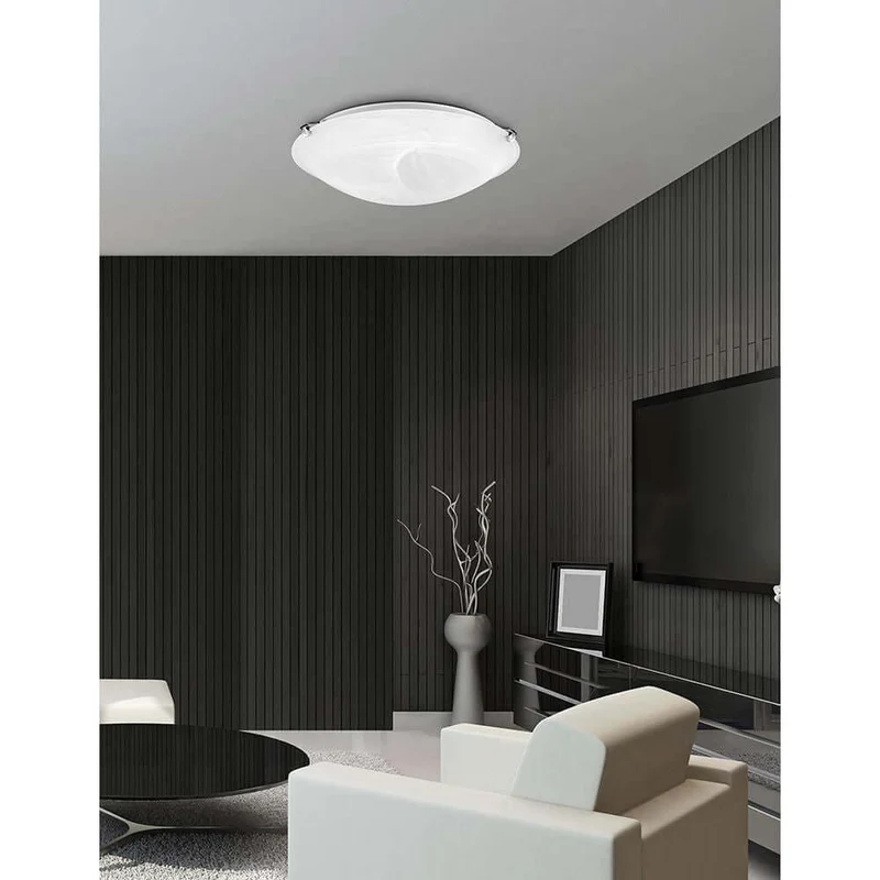 Giorno Deckenlampe Ø 30cm Glas Chrom