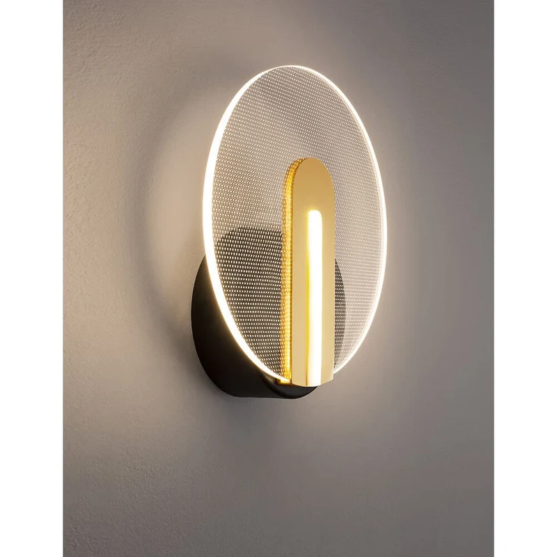 Genti LED Acryl-Wandleuchte Ø 20cm Klar