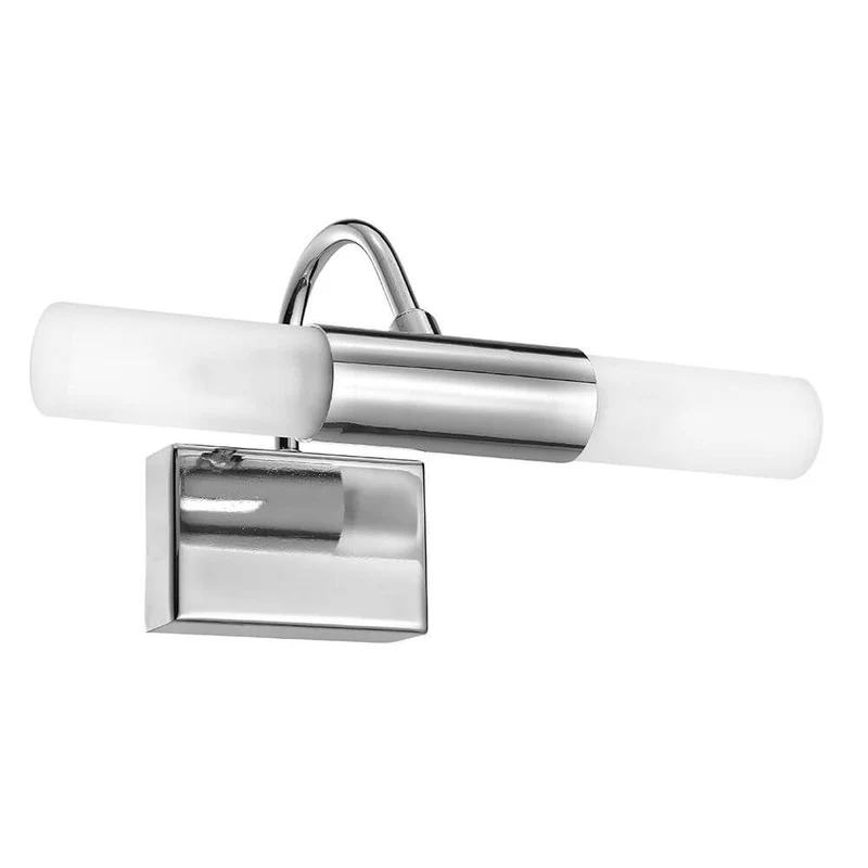 Dritto Wand- & Spiegelleuchte Chrom, Opal