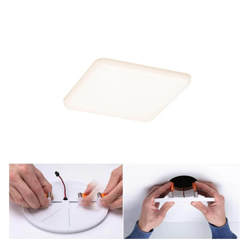 VariFit LED Einbaupanel Veluna Quadratisch Sataniert