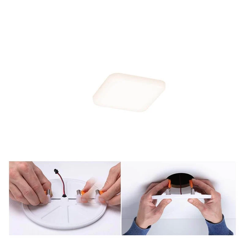VariFit LED Einbaupanel Veluna 7,5 x 7,5 cm Eckig Satin