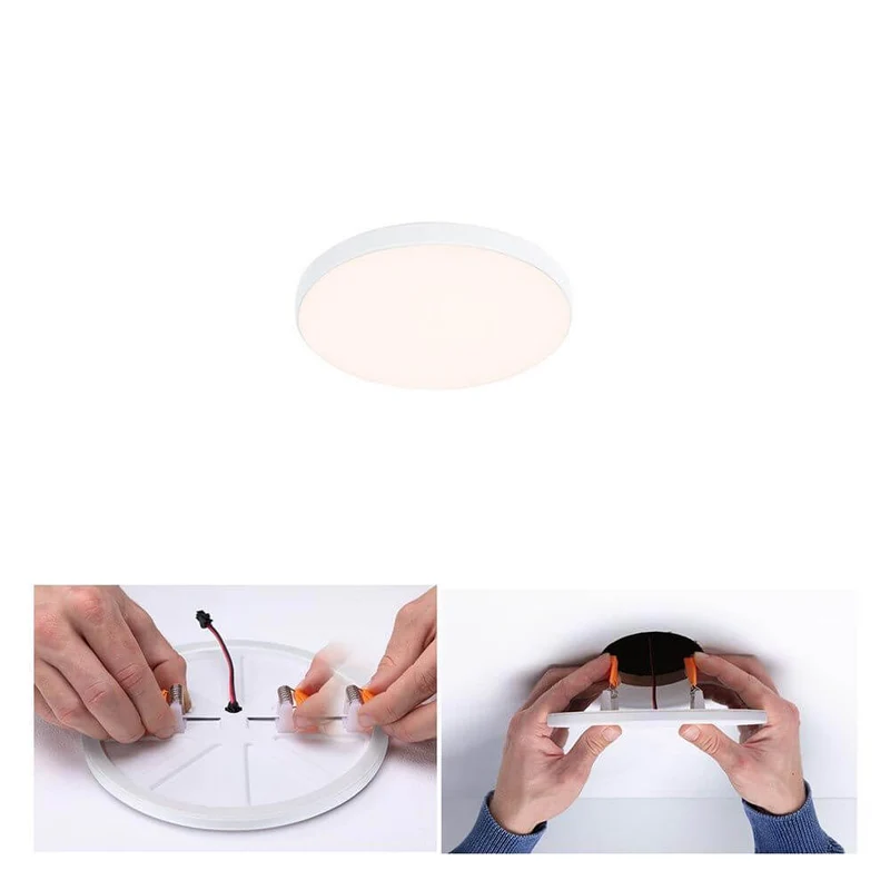 VariFit LED Einbaupanel Veluna Edge Ø 9cm Weiß