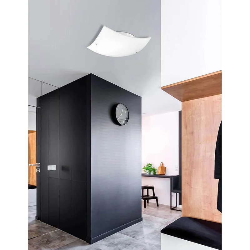 Quale Deckenlampe 2-flammig Chrom, Glas