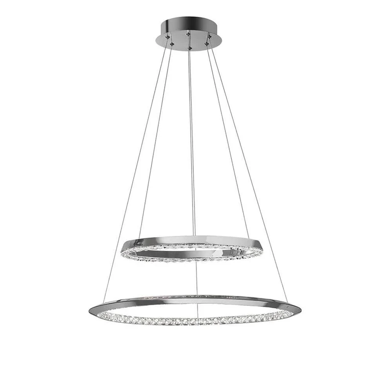 Netuno LED Hängeleuchte Klar, Chrom