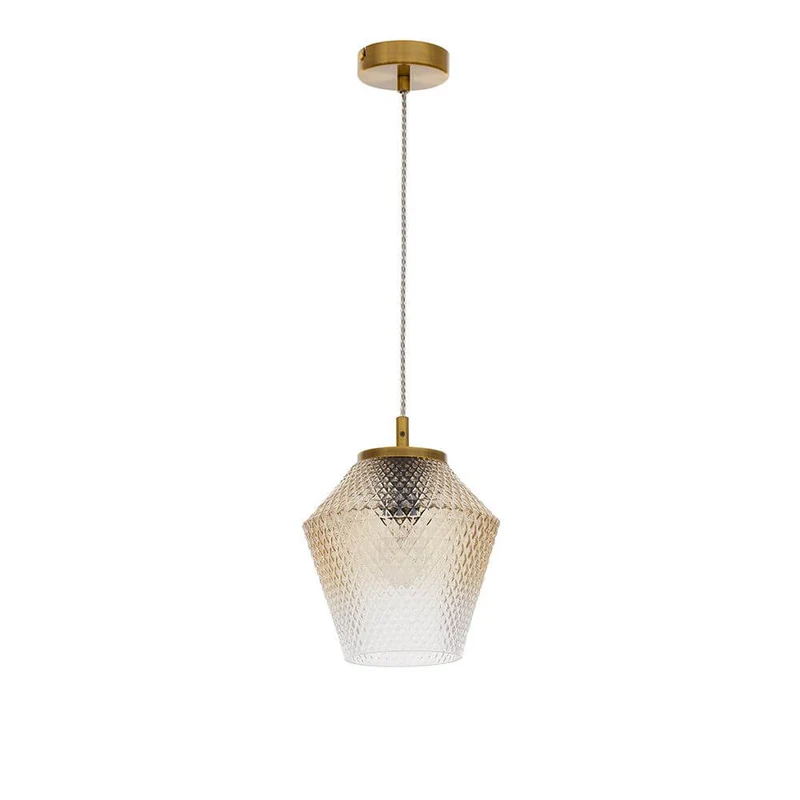 Magio Pendellampe Cognac Farbverlauf
