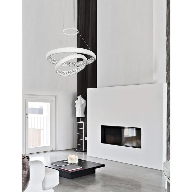 Lumi LED Hängeleuchte Ø 60cm Weiß