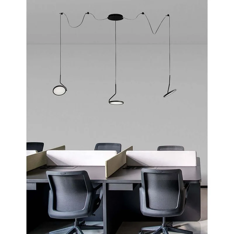 Luccelo LED Wand- & Hängeleuchte Schwarz