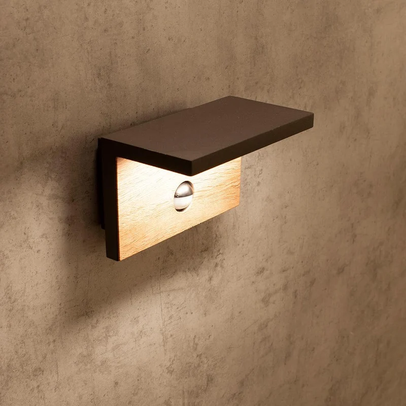 Ruka Sensor Außen-LED-Wandlampe Dunkelgrau