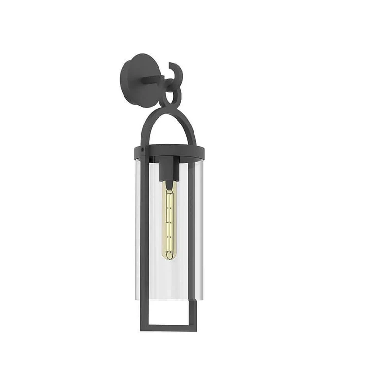 Outdoor Wandlampe Maya Dunkelgrau, Lang
