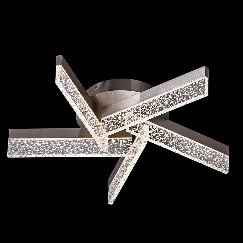 LED-Deckenlampe Chrom Burbuja