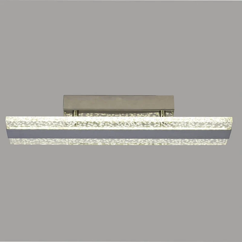 Burbuja LED-Wandlampe Chrom