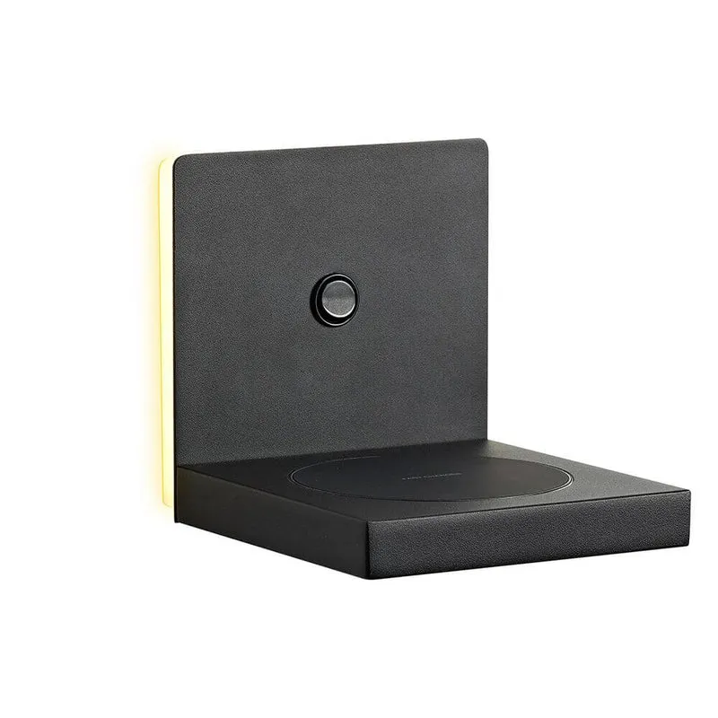 Zanzibar quadratische LED-Wandleuchte mit Ladestation