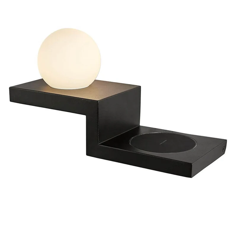 Zanzibar Stufen Kugel-LED-Wandleuchte mit Ladegerät