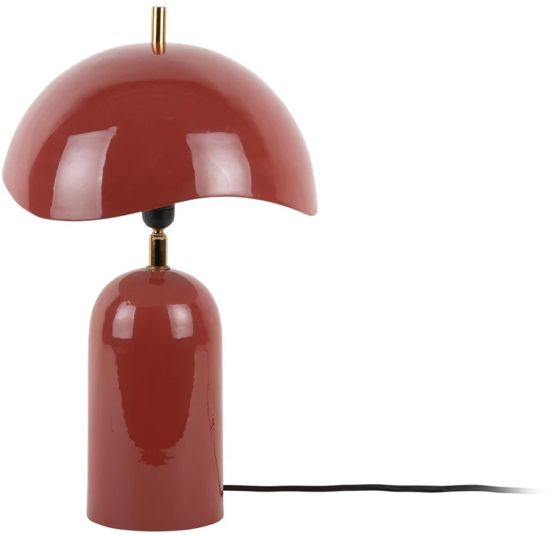 Leitmotiv tafellamp querido - rode oker - ø25cm - scandinavisch