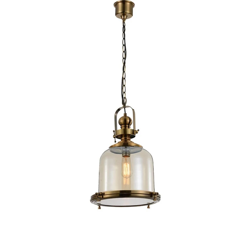Vintage Pendelleuchte Antikes Messing Zylindrisch
