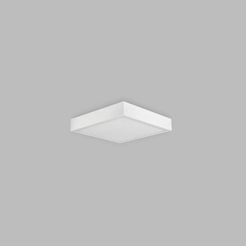 LED-Deckenleuchte Saona Superficie quadratisch Weiß-Matt